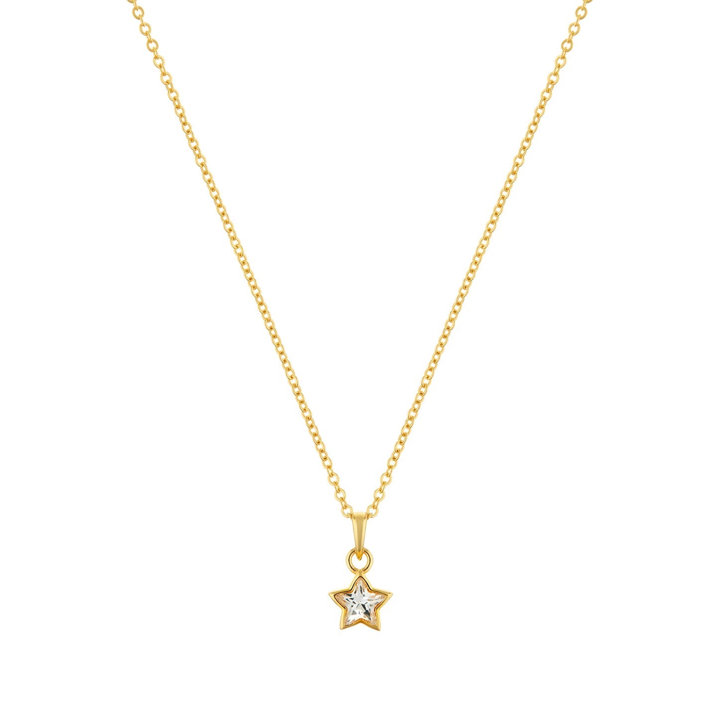 Divine Star Gold plated sterling silver Necklace